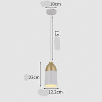 Suspension LED Loft en métal doré