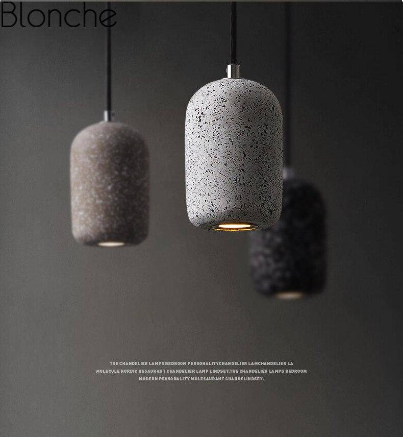 Suspension design en ciment terrazzo avec LED.