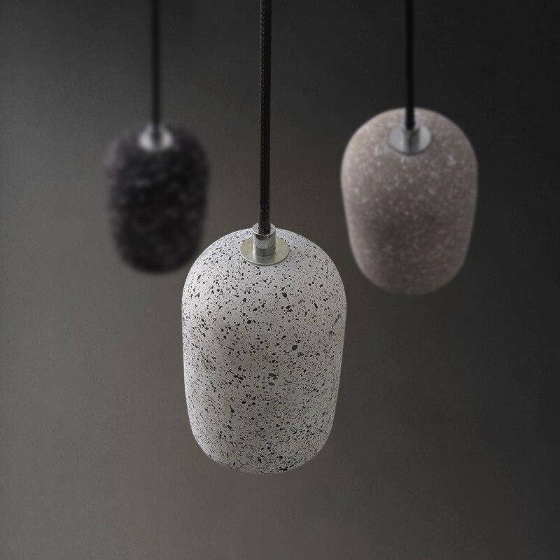 Suspension design en ciment terrazzo avec LED.