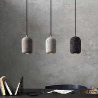 Suspension design en ciment terrazzo avec LED.