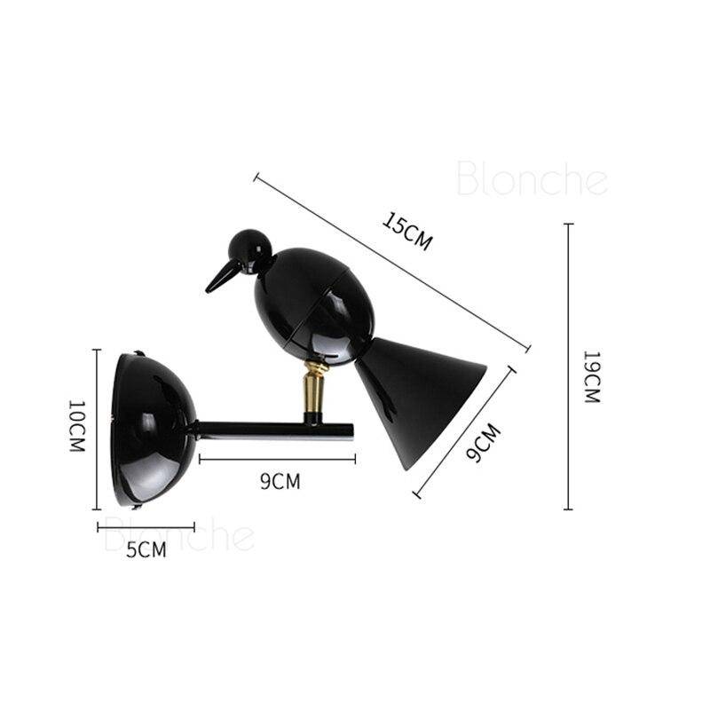 Applique Murale LED Oiseau Géométrique Modernisé