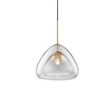 Suspension design à LED en verre double épaisseur Art-Light