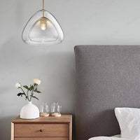 Suspension design à LED en verre double épaisseur Art-Light