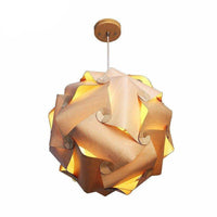 Suspension LED bois japonaise