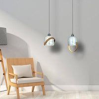 Suspension LED Loft en marbre blanc