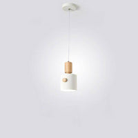 Suspension LED Nordic en bois coloré