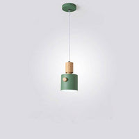 Suspension LED Nordic en bois coloré