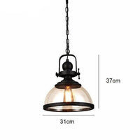 Suspension LED Loft en verre industrielle