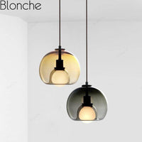 Suspension LED Smoke Glass Lights