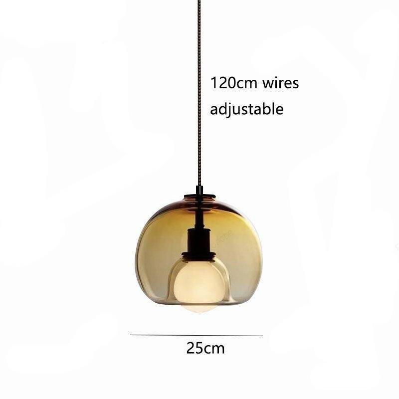 Suspension LED Smoke Glass Lights