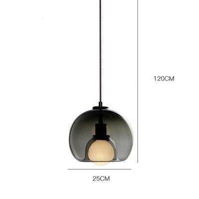 Suspension LED Smoke Glass Lights