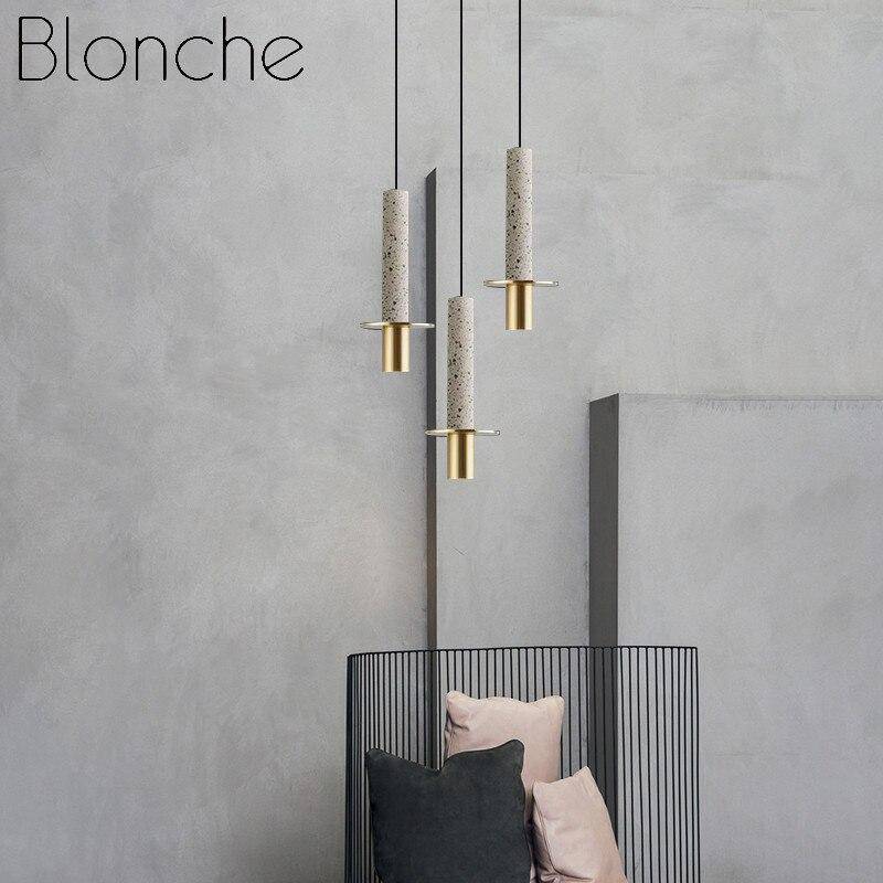 Suspension LED de Luxe en Terrazzo Ciment