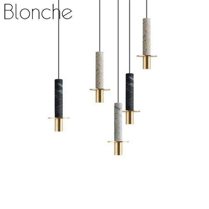 Suspension LED de Luxe en Terrazzo Ciment