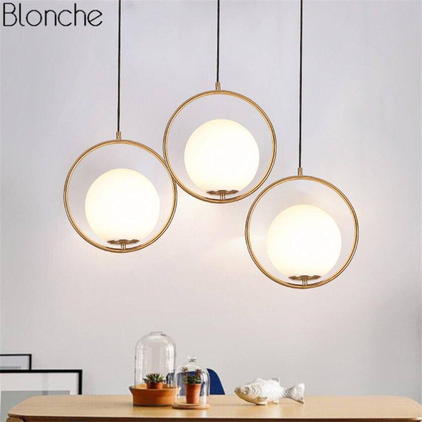 Suspension LED Gold Circle - Design intérieur