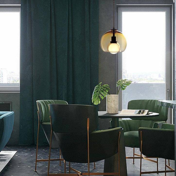 Suspension LED Smoke Glass Lights