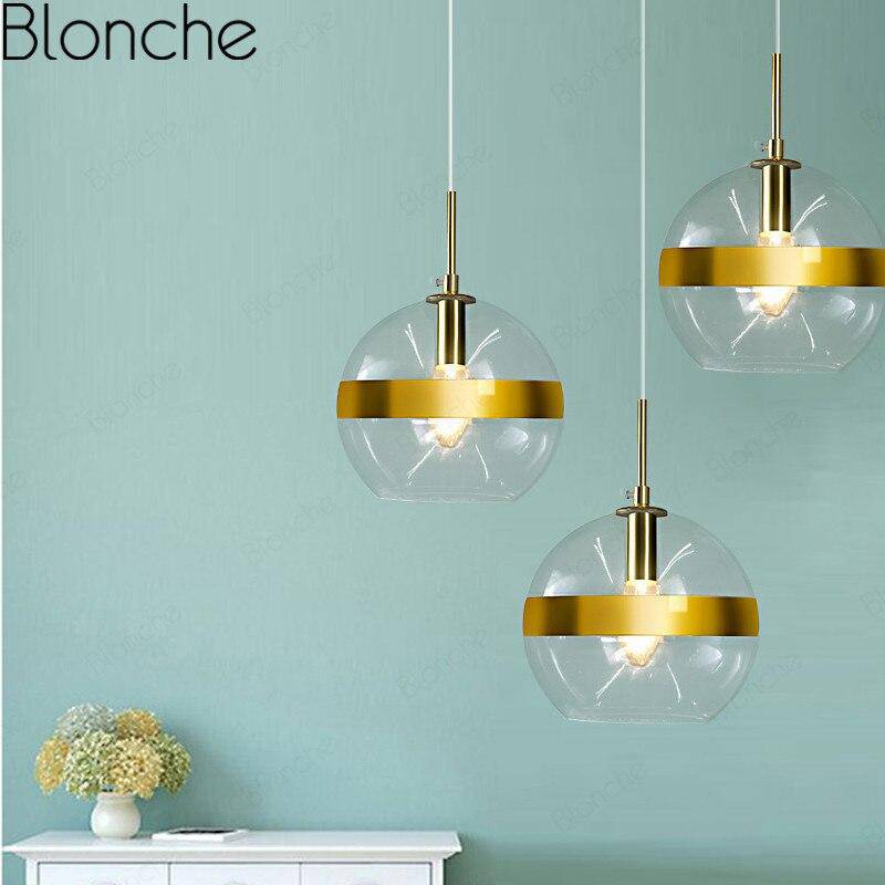Suspension LED en verre design - Boule stylée "Hang"