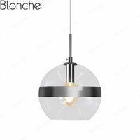 Suspension LED en verre design - Boule stylée "Hang"