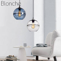 Suspension LED en boule de verre Hanglixir