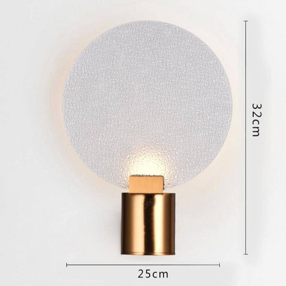 Applique murale LED design métal & verre
