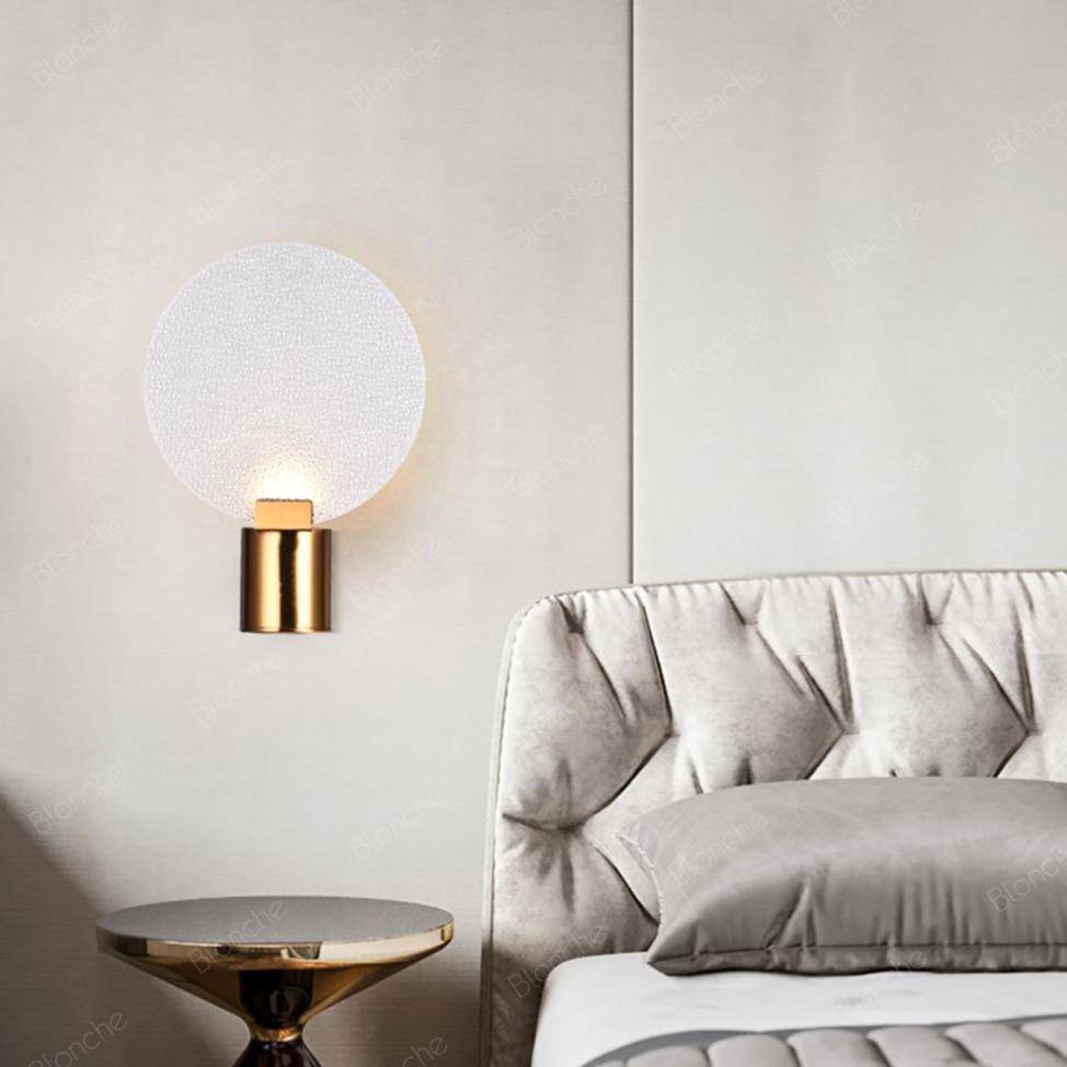 Applique murale LED design métal & verre