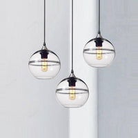 Suspension LED en boule de verre Hanglixir