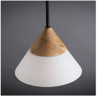 Suspension LED Loft en bois et verre
