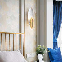 Applique murale LED Rui - Design sophistiqué en métal doré