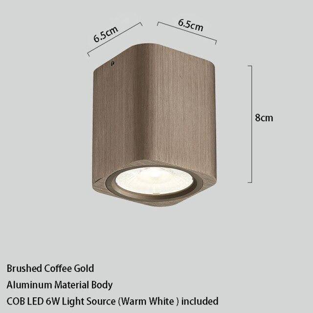 Spot Cubique Métal Coloré Light Hall LED