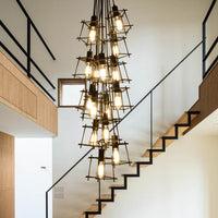 Lustre Onigun : Éclairage Industriel Cubique