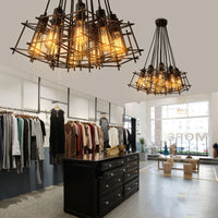Lustre Onigun : Éclairage Industriel Cubique