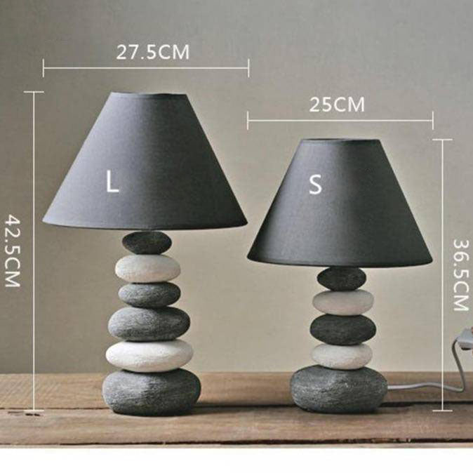 Lampe à poser design LED en galets Nordic