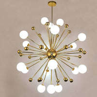 Lustre LED doré Creative boules en verre