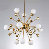 Lustre LED doré Creative boules en verre