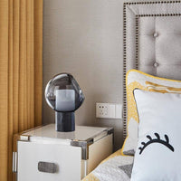 Lampe à poser Deluxe en marbre et verre LED