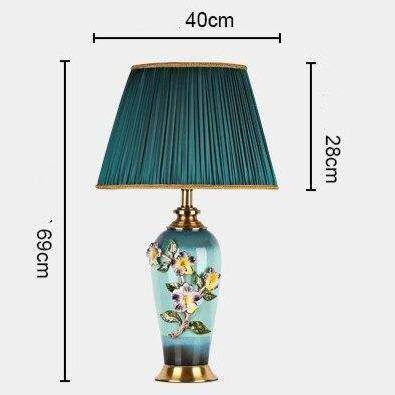 Lampe LED en céramique colorée - Style Japonais