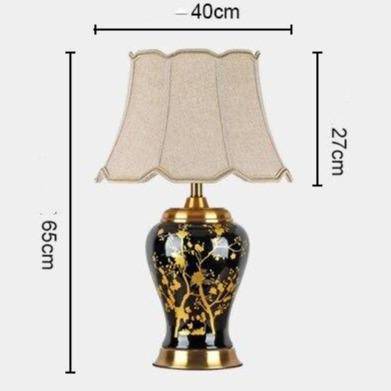 Lampe à poser en céramique LED style Japonais