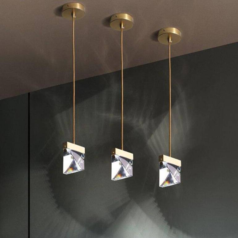 Suspension LED en verre cristal Full Luxe