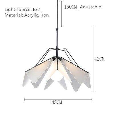 Suspension LED Branche Métallique