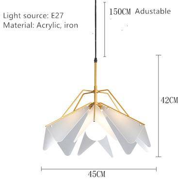 Suspension LED Branche Métallique