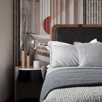 Lampe de table premium en marbre avec LED et design doré
