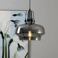 Suspension LED en verre fumé - Élégance Hang
