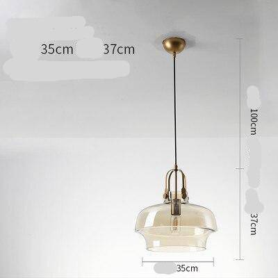 Suspension LED en verre fumé - Élégance Hang