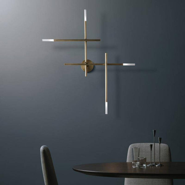 Applique murale LED de luxe en métal modernisé