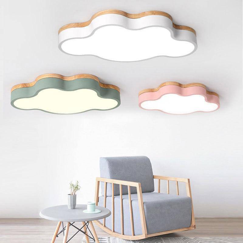 Plafonnier LED Nuage en Bois par Botimi