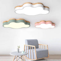 Plafonnier LED Nuage en Bois par Botimi