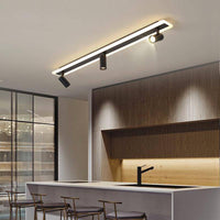 Plafonnier LED design en métal noir - Multiples spots lumineux