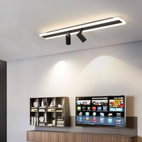 Plafonnier LED design en métal noir - Multiples spots lumineux