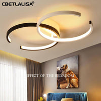 Plafonnier LED Duo Circle Noir & Blanc