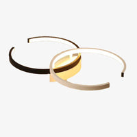 Plafonnier LED Duo Circle Noir & Blanc