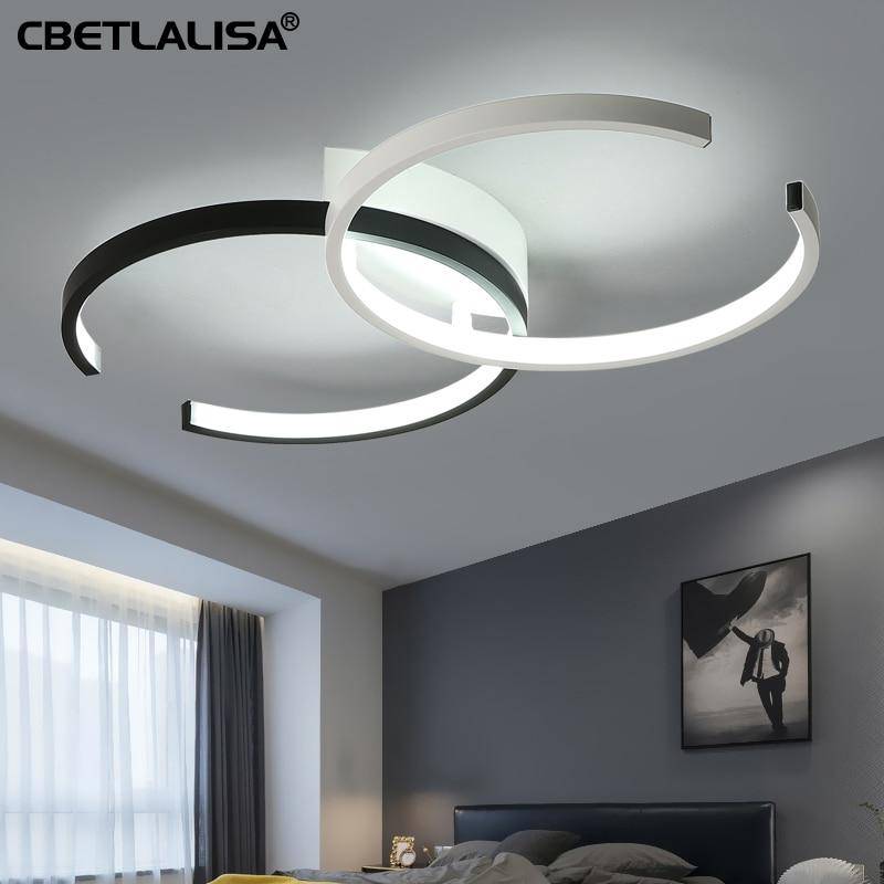 Plafonnier LED Duo Circle Noir & Blanc